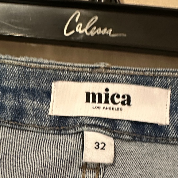 Mica Size 32 Wide Leg Blue Denim Women Jeans - Picture 6 of 6